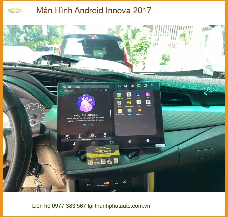 Cô Thúy lắp Màn Hình Android Innova 2017 tại Quận 9 để tiện lợi hơn khi di chuyển