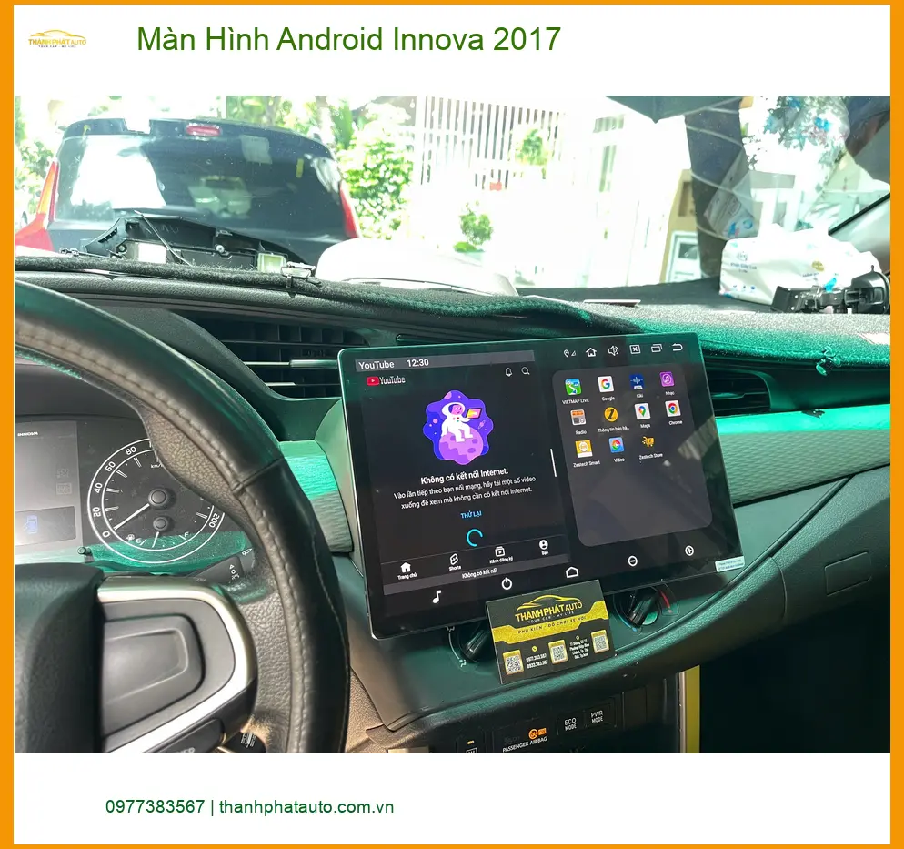 Cô Thúy lắp Màn Hình Android Innova 2017 tại Quận 9 để tiện lợi hơn khi di chuyển ảnh thực tế 2