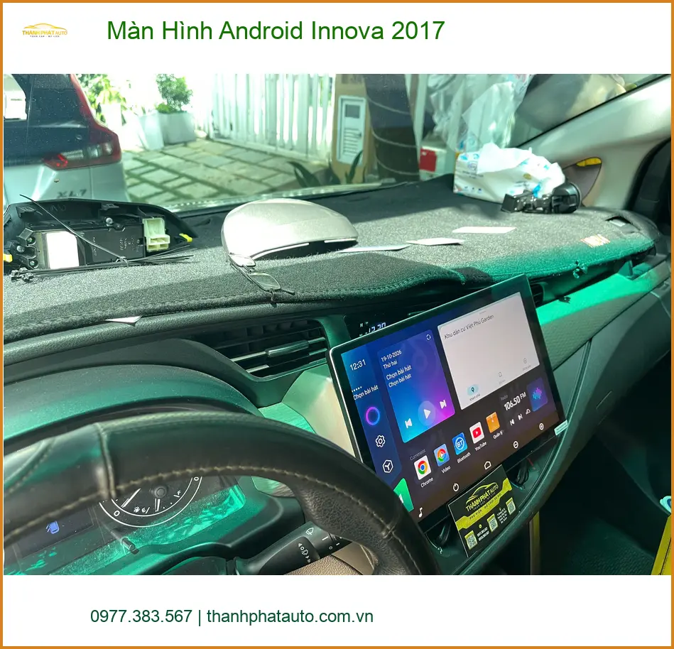 Cô Thúy lắp Màn Hình Android Innova 2017 tại Quận 9 để tiện lợi hơn khi di chuyển ảnh thực tế 4