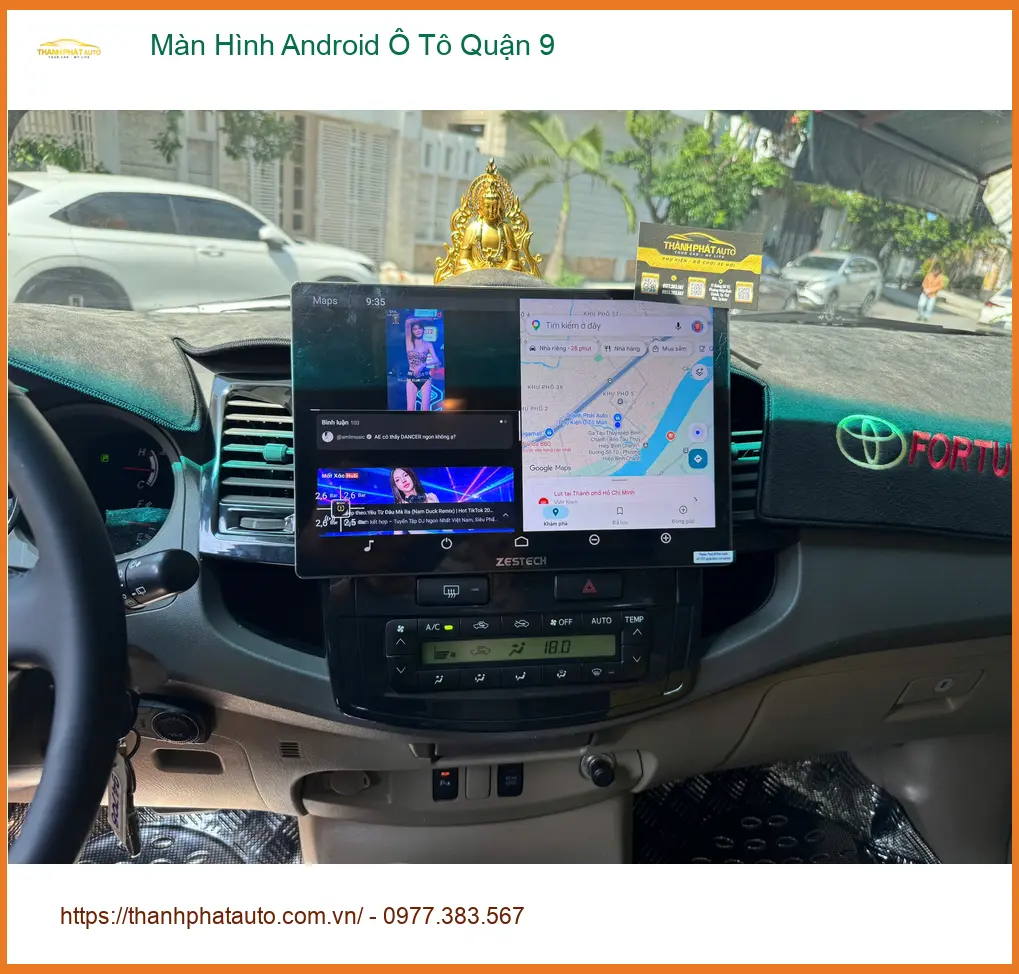 Chú Minh lắp Màn Hình Android Ô Tô cho Mazda CX-5 tại Quận 9 để lái xe tiện lợi