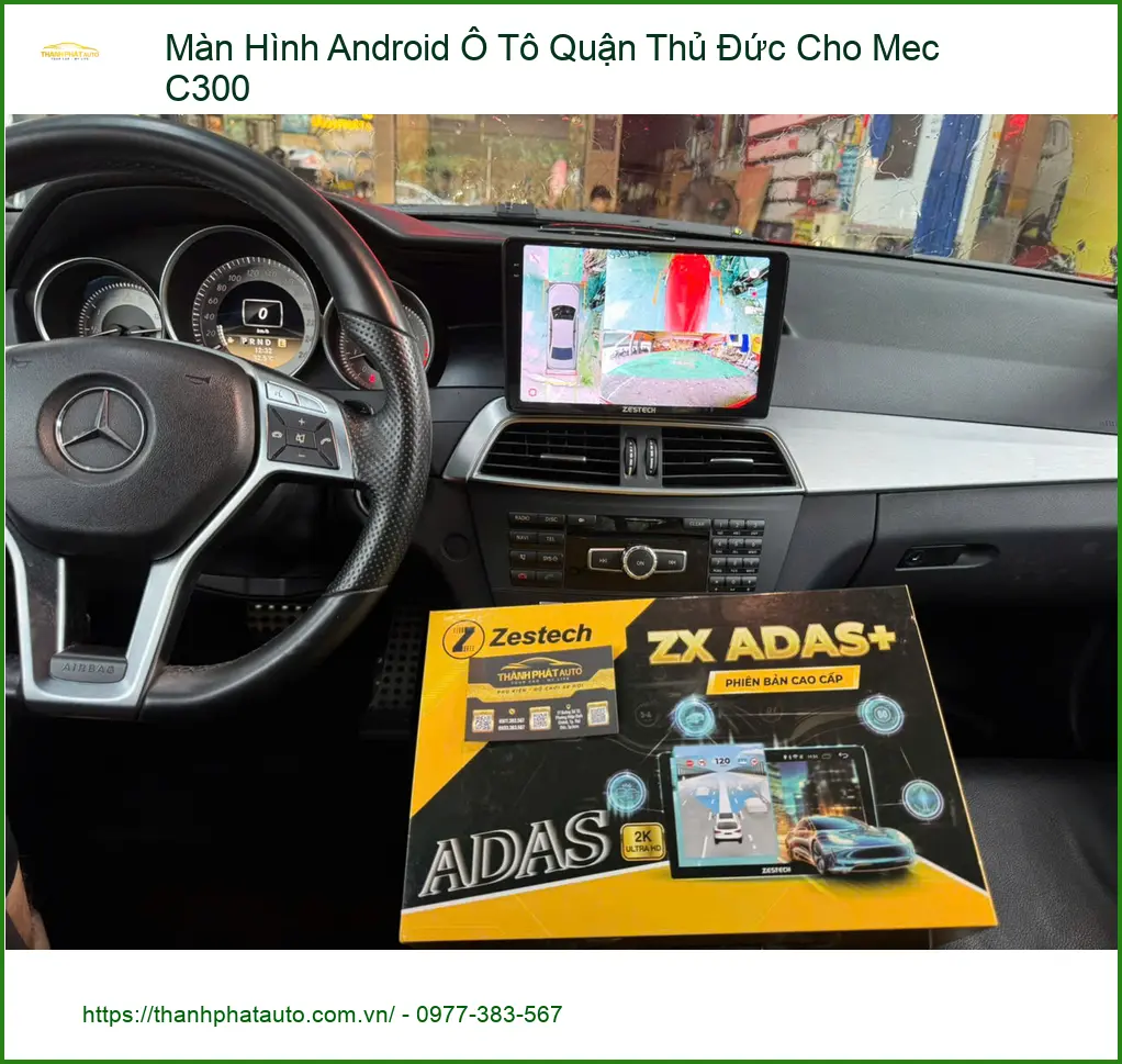 Anh Duy lắp Màn Hình Android Ô Tô cho C300 tại Quận Thủ Đức ảnh thực tế 2