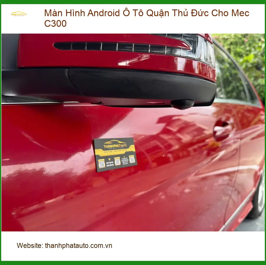 Anh Duy lắp Màn Hình Android Ô Tô cho C300 tại Quận Thủ Đức ảnh thực tế 3