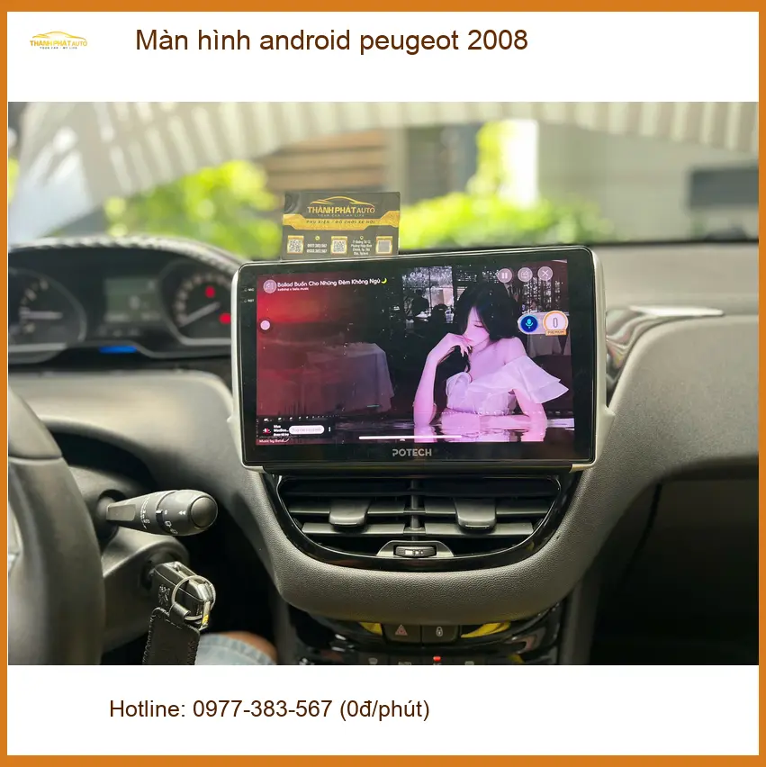 Anh Nam lắp màn hình Android Peugeot 2008 Quận Củ Chi