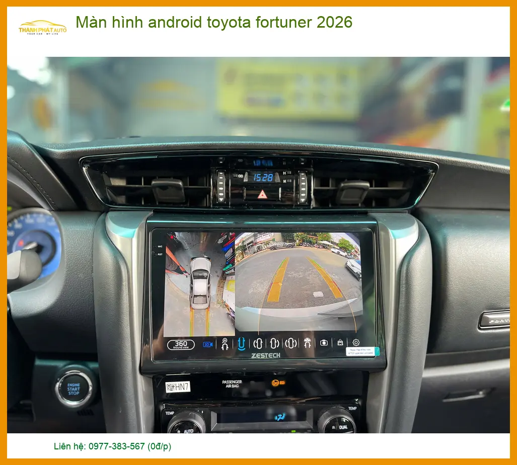 Màn hình android toyota fortuner 2026 - Địa Chỉ Lắp Đặt Uy Tín TPHCM