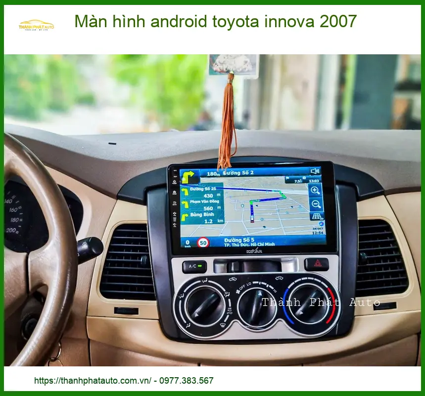 Màn hình android Toyota Innova 2007 - Địa Chỉ Lắp Đặt Uy Tín TPHCM