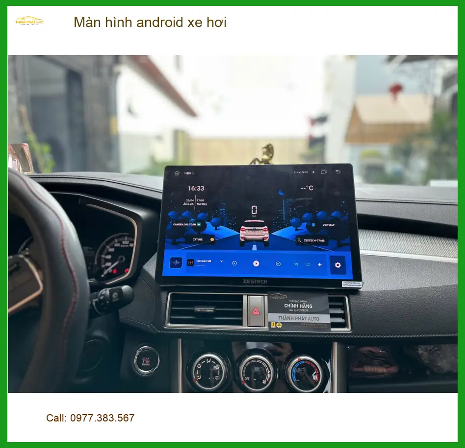 Anh Khải lắp màn hình Android cho Hyundai Kona ở Quận Tân Bình