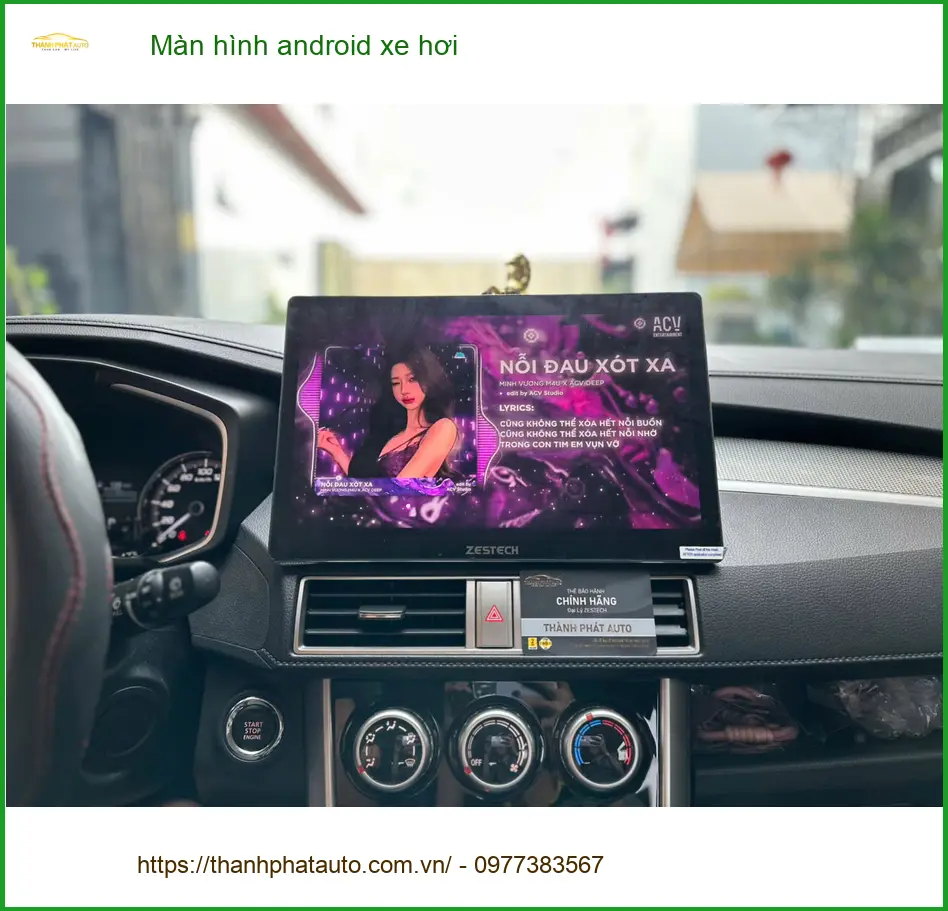Anh Khải lắp màn hình Android cho Hyundai Kona ở Quận Tân Bình ảnh thực tế 4