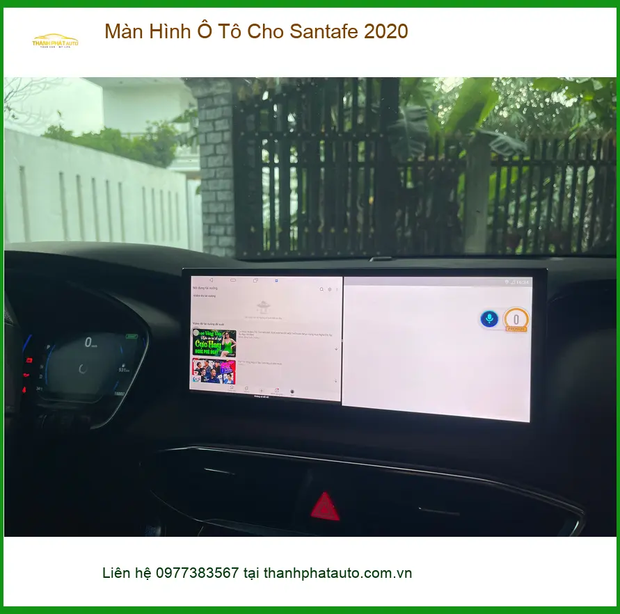 Anh Khang lắp Màn Hình Ô Tô Cho Santafe 2020 tại Quận 12 để giải trí đỉnh cao
