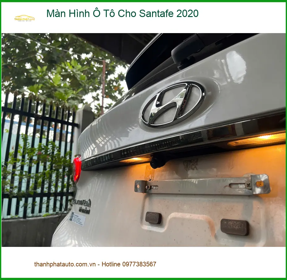 Anh Khang lắp Màn Hình Ô Tô Cho Santafe 2020 tại Quận 12 để giải trí đỉnh cao ảnh thực tế 2