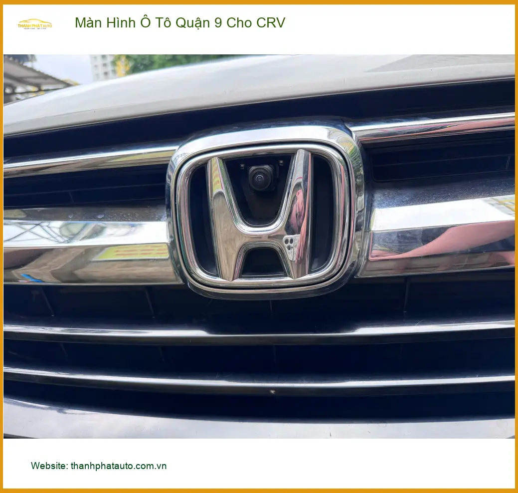 Chị Lan Anh lắp màn hình ô tô cho CRV tại Quận 9 để tiện đi làm hàng ngày ảnh thực tế 2