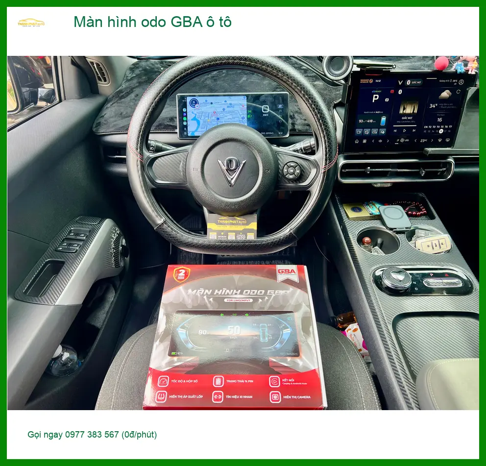 Chị Mai lắp màn hình odo GBA ô tô cho Hyundai Accent tại Bình Chánh vì màn hình zin quá nhỏ