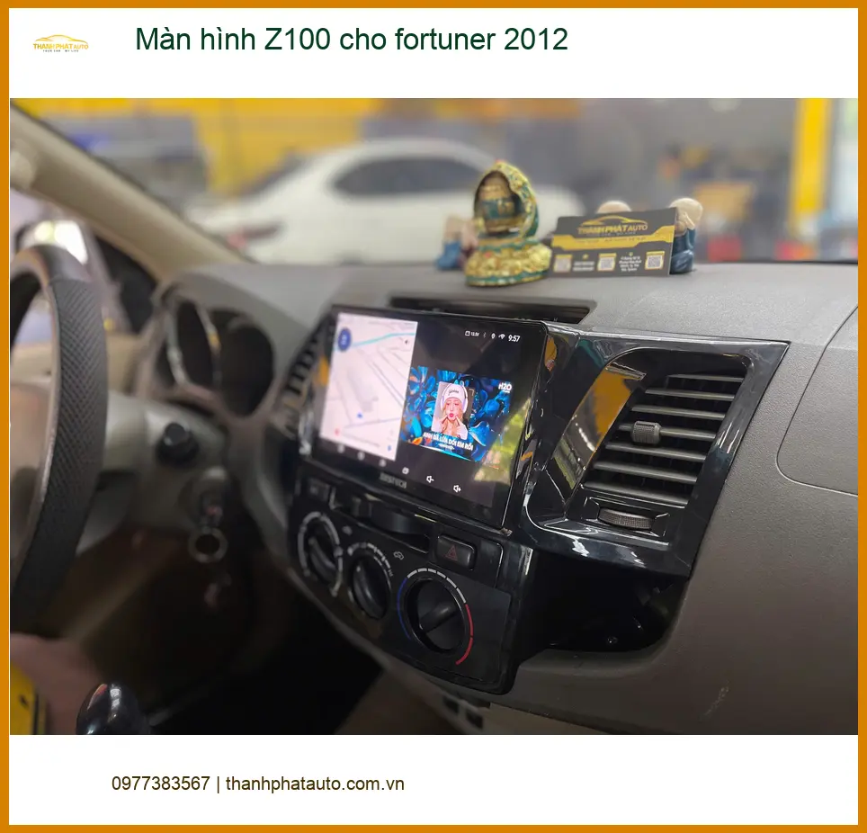 Anh Lâm nâng cấp màn hình Z100 cho Fortuner 2012 tại Nhà Bè
