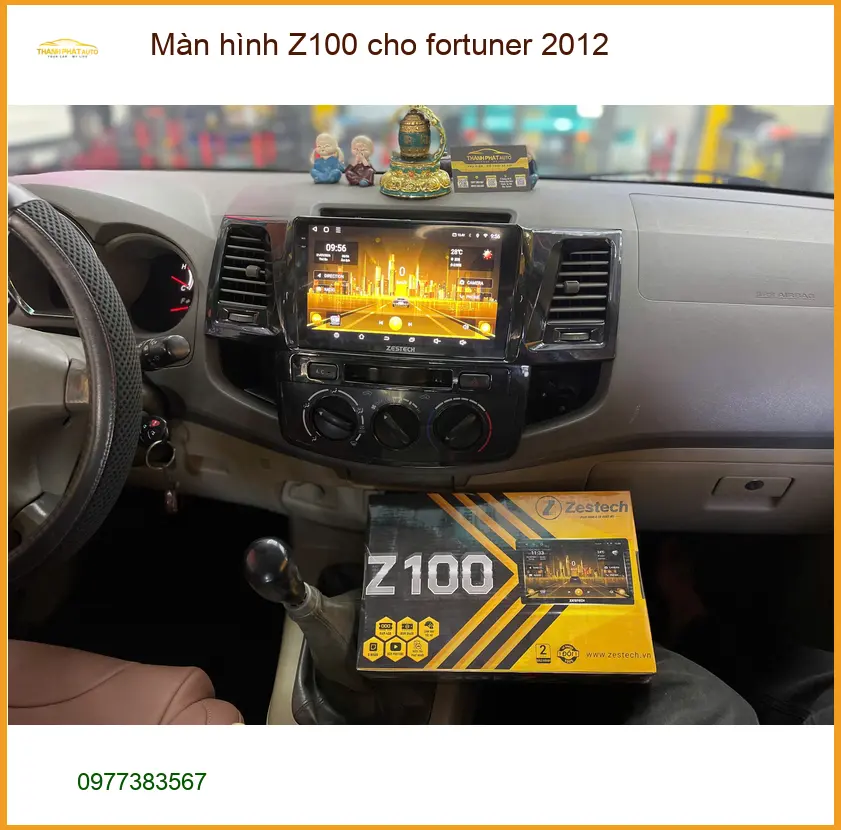 Anh Lâm nâng cấp màn hình Z100 cho Fortuner 2012 tại Nhà Bè ảnh thực tế 3