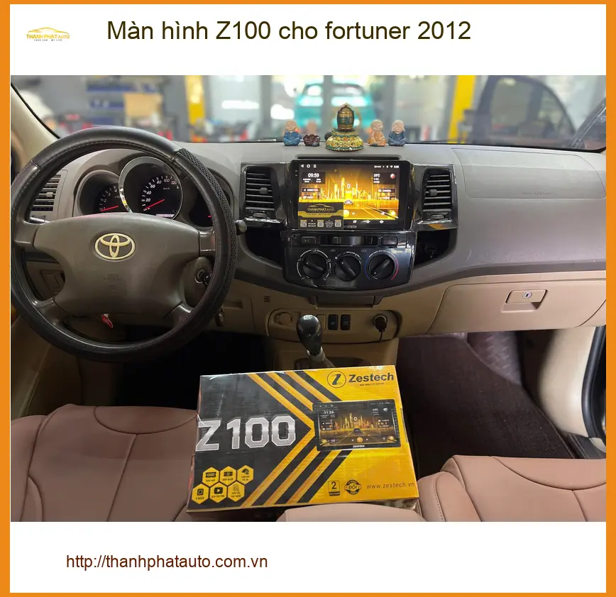Anh Lâm nâng cấp màn hình Z100 cho Fortuner 2012 tại Nhà Bè ảnh thực tế 5