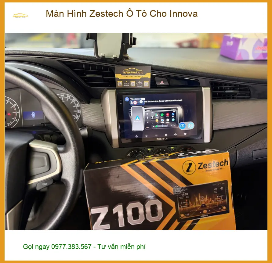 Anh Duy lắp Màn Hình Zestech Ô Tô cho Innova tại Quận 9