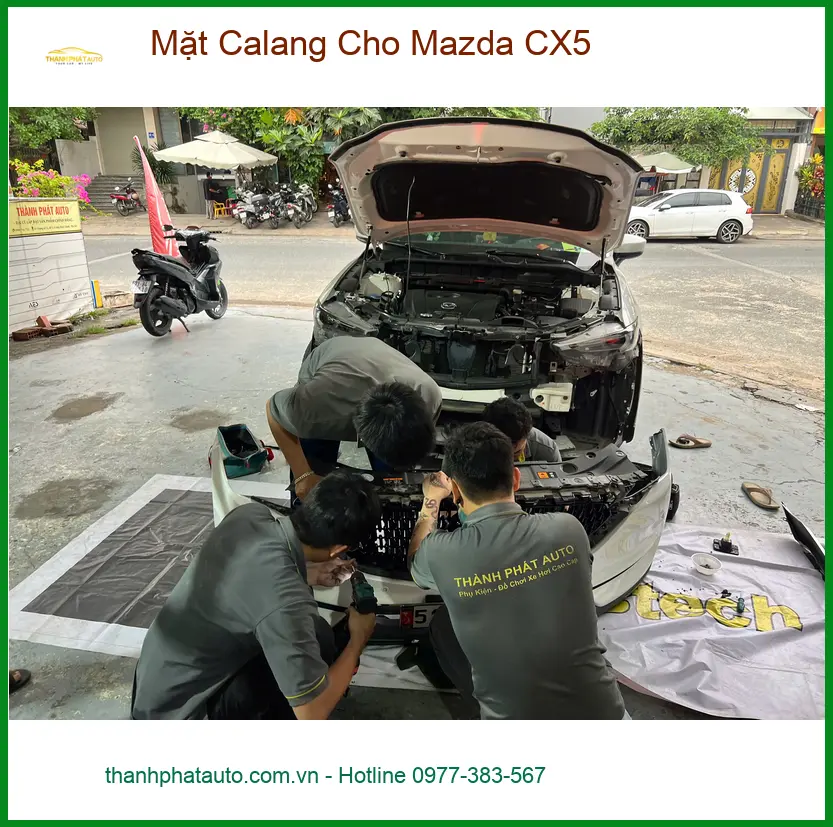 Anh Kiên thay Mặt Calang cho Mazda CX5 tại Thủ Đức vì calang zin trầy xước