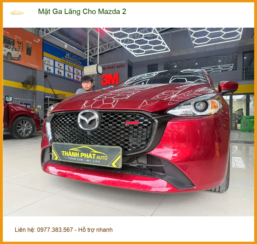 Chú Cường lắp Mặt Ga Lăng Cho Mazda 2 ở Quận 9 vì mặt zin đã cũ