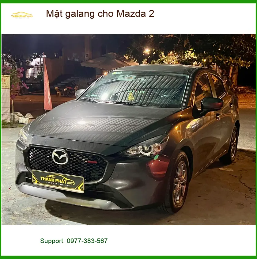 Chú Phi lắp mặt galang mới cho Mazda 2 tại Quận Thủ Đức để xe trông hiện đại hơn