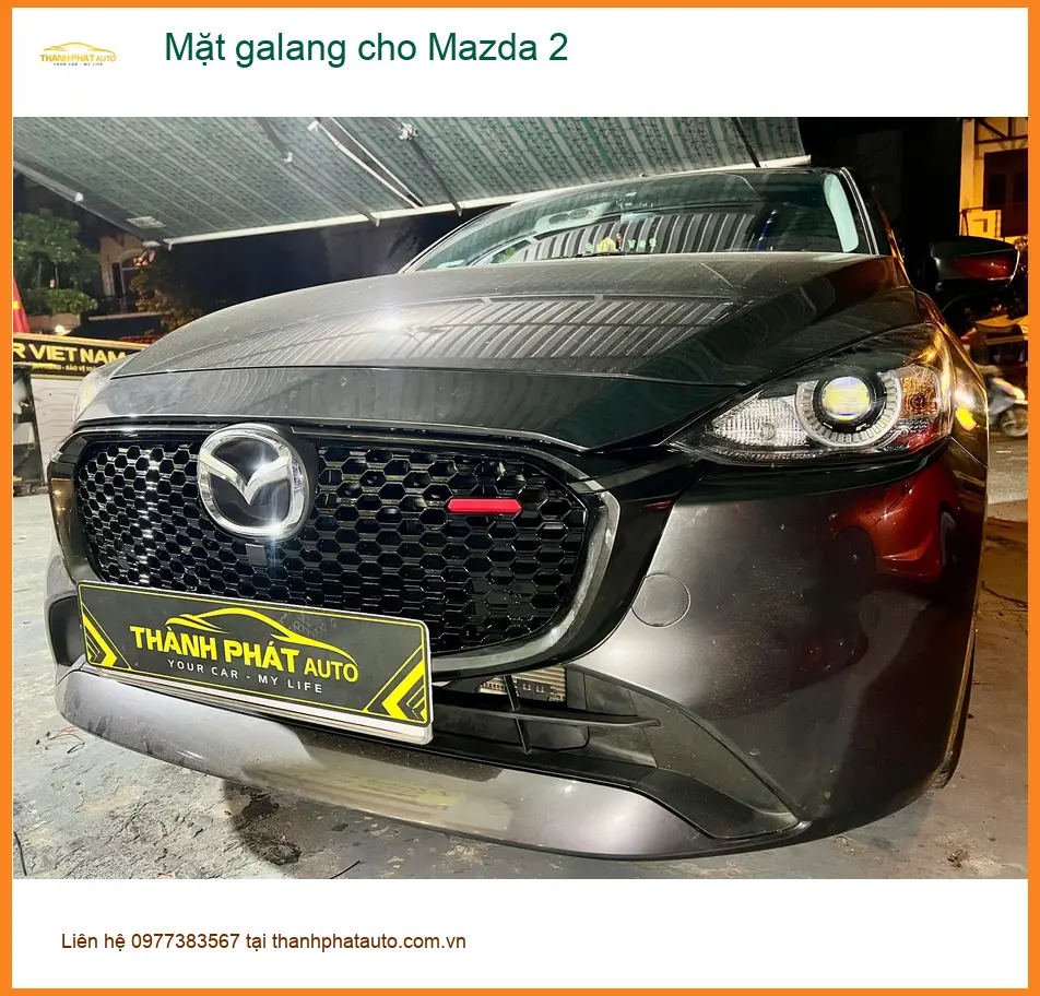 Chú Phi lắp mặt galang mới cho Mazda 2 tại Quận Thủ Đức để xe trông hiện đại hơn ảnh thực tế 3