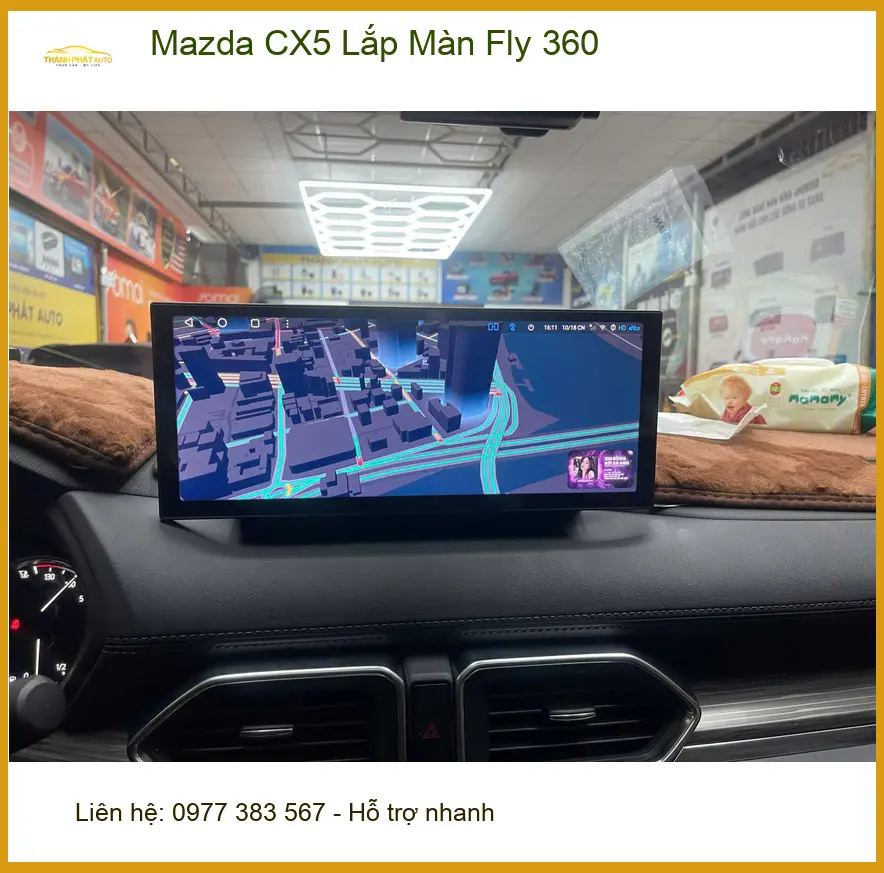 Anh Minh lắp Màn Fly 360 cho Mazda CX5 tại Quận 12 để lái xe an toàn hơn ảnh thực tế 3