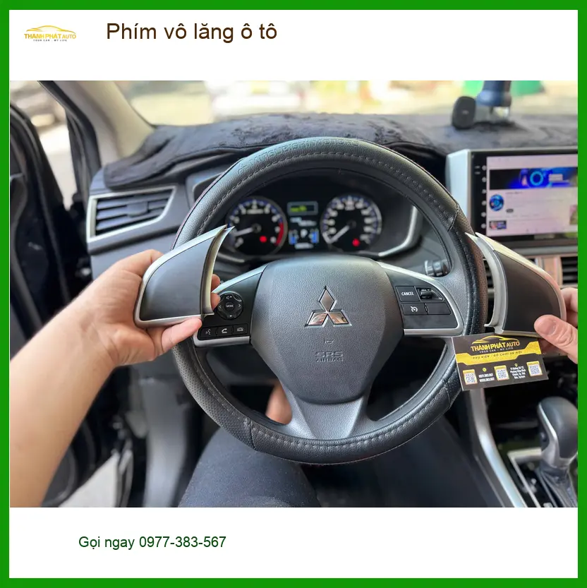 Anh Duy lắp phím vô lăng ô tô Hyundai Accent để tiện điều khiển nhạc tại Hóc Môn