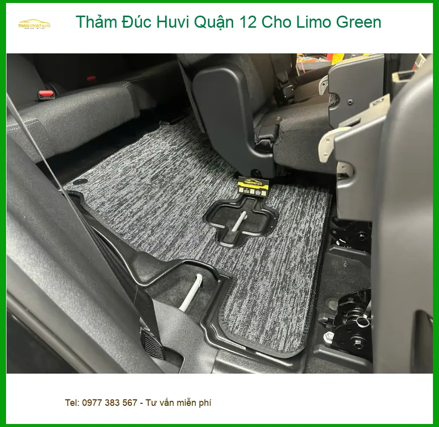 Anh Quang lắp thảm đúc Huvi cho Limo Green ở Quận 12 vì thảm cũ khó vệ sinh ảnh thực tế 3
