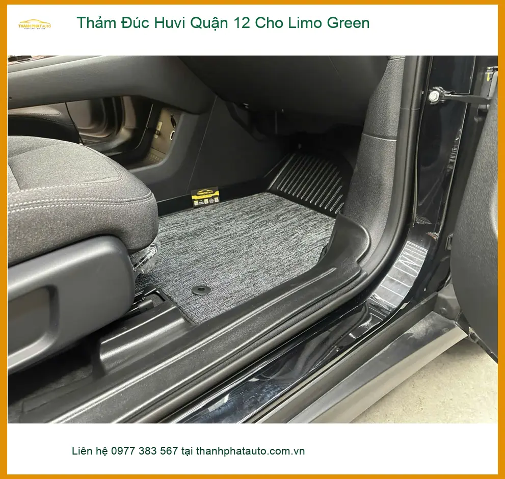Anh Quang lắp thảm đúc Huvi cho Limo Green ở Quận 12 vì thảm cũ khó vệ sinh ảnh thực tế 4