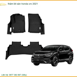 Thảm Lót Sàn Honda CRV 2021 - Địa Chỉ Lắp Đặt Uy Tín TPHCM