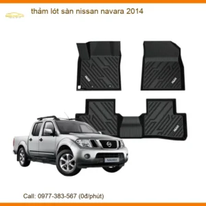 Thảm Lót Sàn Nissan Navara 2014 - Địa Chỉ Lắp Đặt Thảm Sàn Chính Hãng TPHCM
