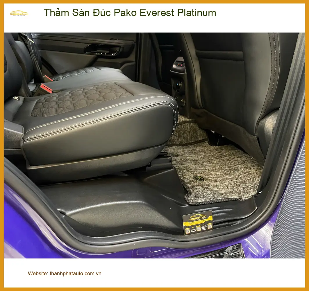 Cô Minh thay Thảm Sàn Đúc Pako Everest Platinum cho Ford Everest Quận 9 ảnh thực tế 2