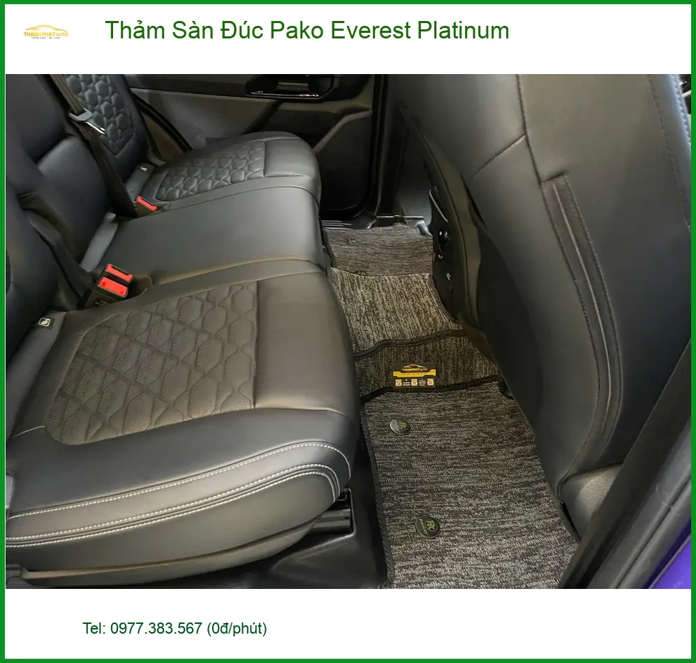 Cô Minh thay Thảm Sàn Đúc Pako Everest Platinum cho Ford Everest Quận 9 ảnh thực tế 4