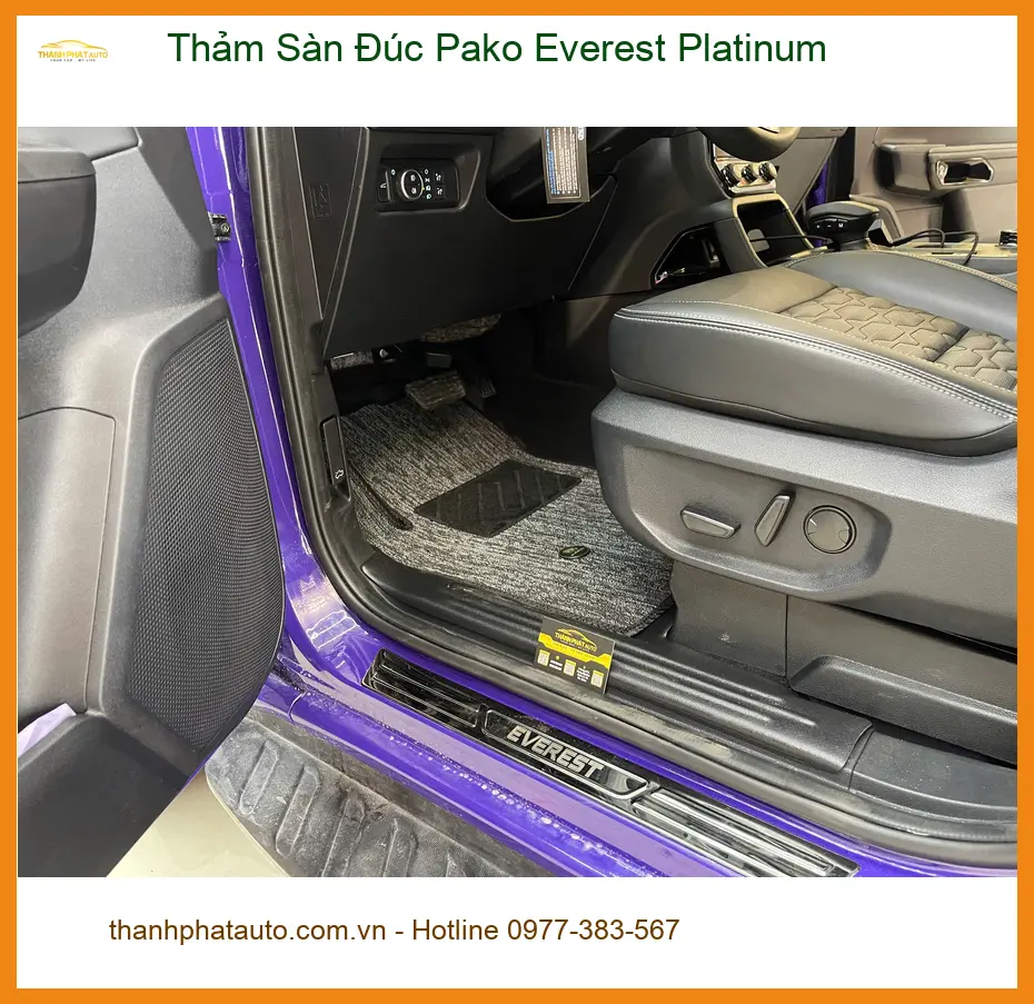 Cô Minh thay Thảm Sàn Đúc Pako Everest Platinum cho Ford Everest Quận 9 ảnh thực tế 5