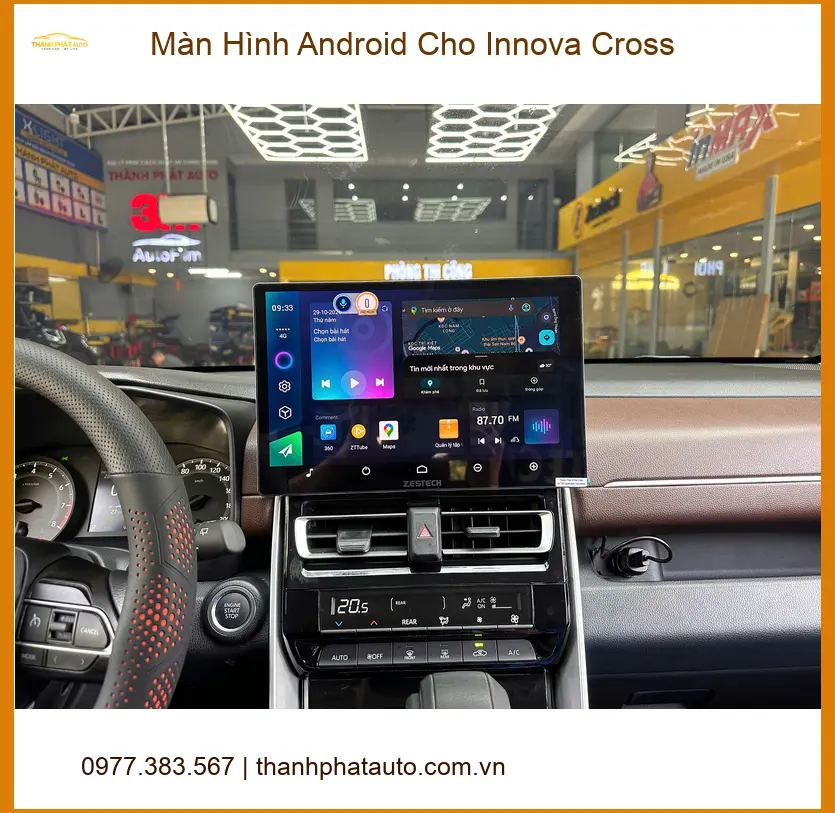 Anh Minh lắp màn hình Android cho Innova Cross tại Quận 9 để nâng tầm giải trí